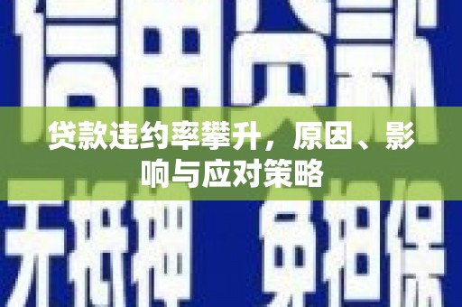 户县贷款违约率攀升，原因、影响与应对策略