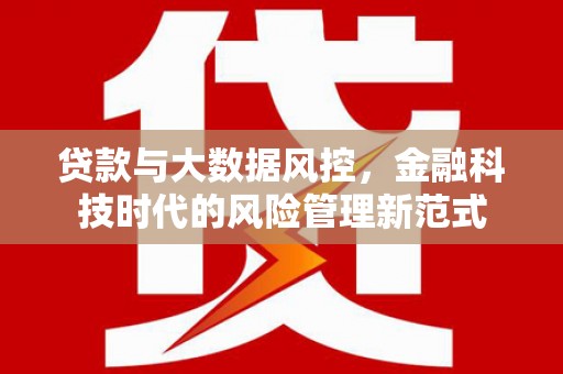 德庆贷款与大数据风控，金融科技时代的风险管理新范式