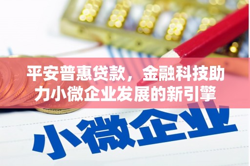 夏县平安普惠贷款，金融科技助力小微企业发展的新引擎