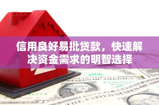 乐清信用良好易批贷款，快速解决资金需求的明智选择