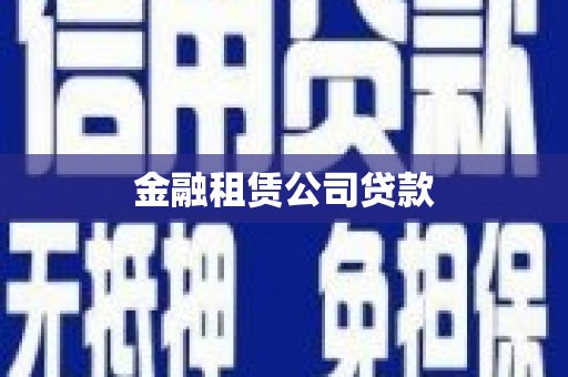 阿里山金融租赁公司贷款