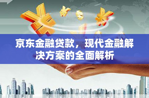 九台京东金融贷款，现代金融解决方案的全面解析