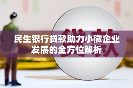 武邑民生银行贷款助力小微企业发展的全方位解析