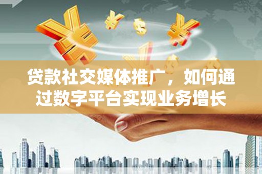 丰宁贷款社交媒体推广，如何通过数字平台实现业务增长