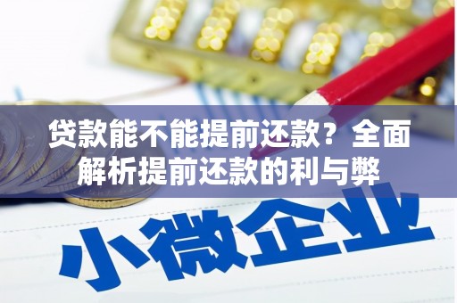 平镇贷款能不能提前还款？全面解析提前还款的利与弊