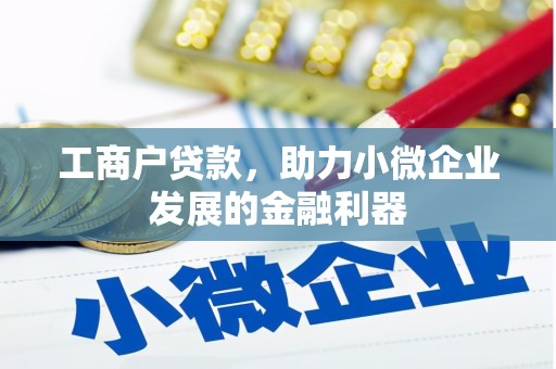 静乐工商户贷款，助力小微企业发展的金融利器