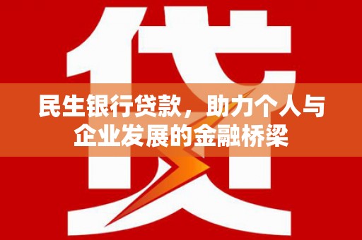 夏津民生银行贷款，助力个人与企业发展的金融桥梁