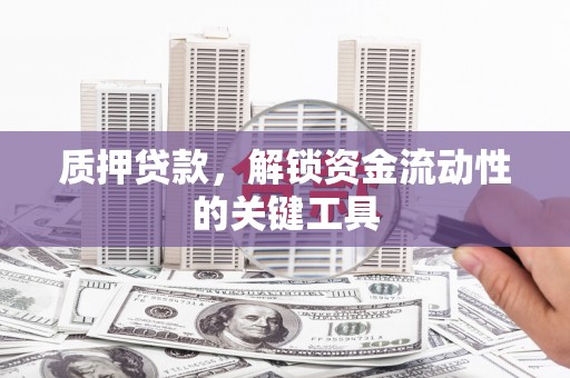 顺德质押贷款，解锁资金流动性的关键工具